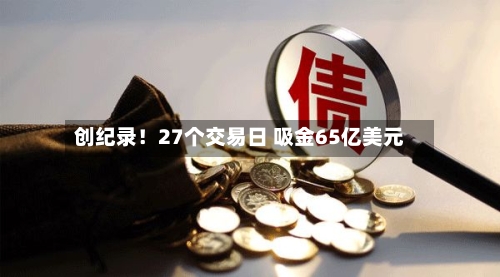 创纪录！27个交易日 吸金65亿美元