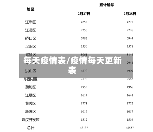 每天疫情表/疫情每天更新表-第2张图片