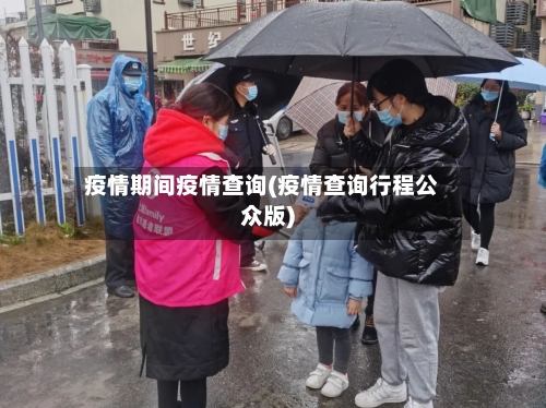 疫情期间疫情查询(疫情查询行程公众版)