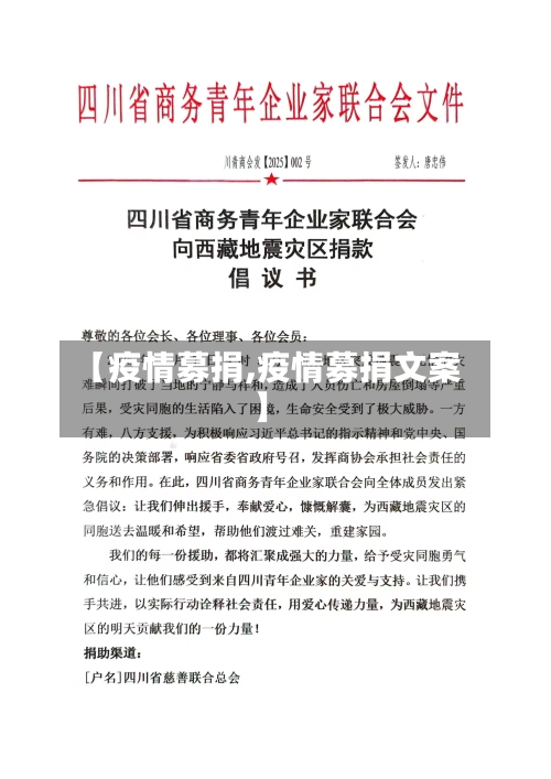 【疫情募捐,疫情募捐文案】