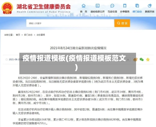 疫情报道模板(疫情报道模板范文)