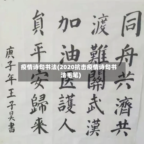 疫情诗句书法(2020抗击疫情诗句书法毛笔)