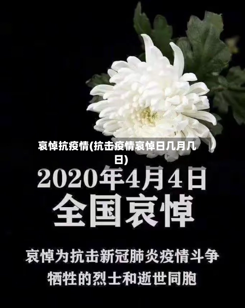 哀悼抗疫情(抗击疫情哀悼日几月几日)-第3张图片