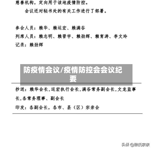 防疫情会议/疫情防控会会议纪要-第3张图片