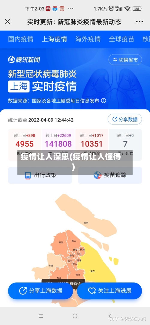 疫情让人深思(疫情让人懂得)