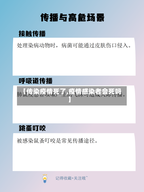 【传染疫情死了,疫情感染者会死吗】-第3张图片
