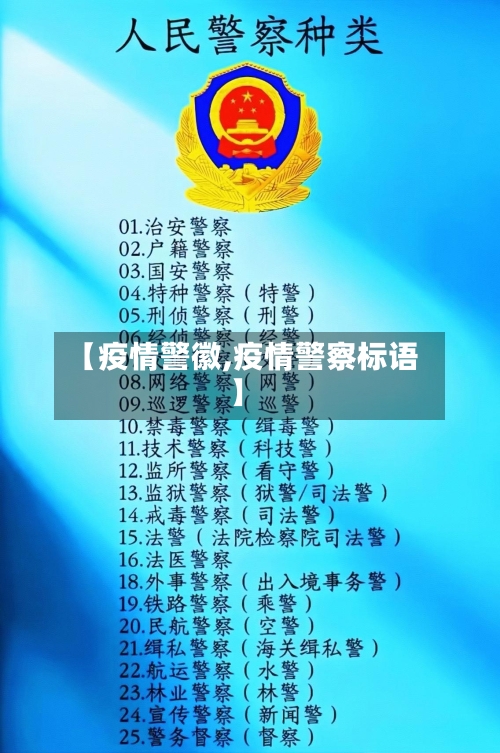 【疫情警徽,疫情警察标语】