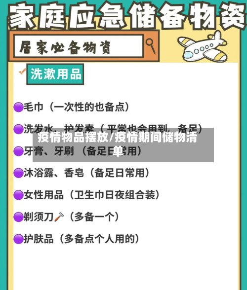疫情物品摆放/疫情期间储物清单-第2张图片